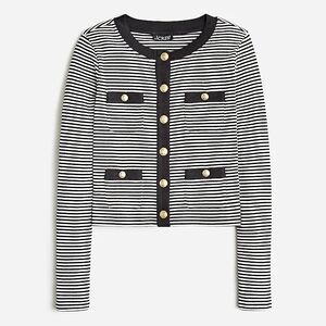 J.Crew vintage rib lady jacket in stripe